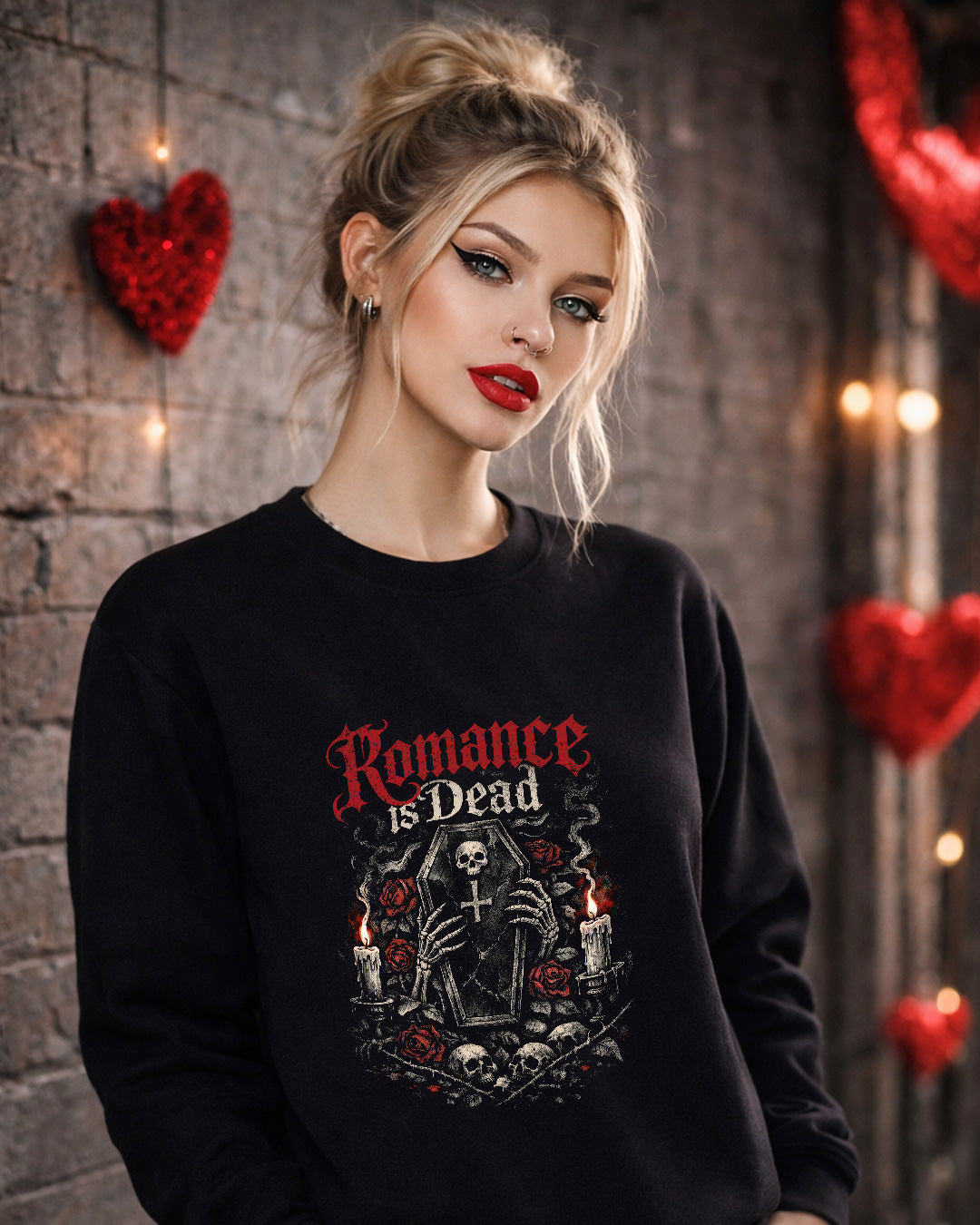 Romance is Dead Valentines Sweatshirt