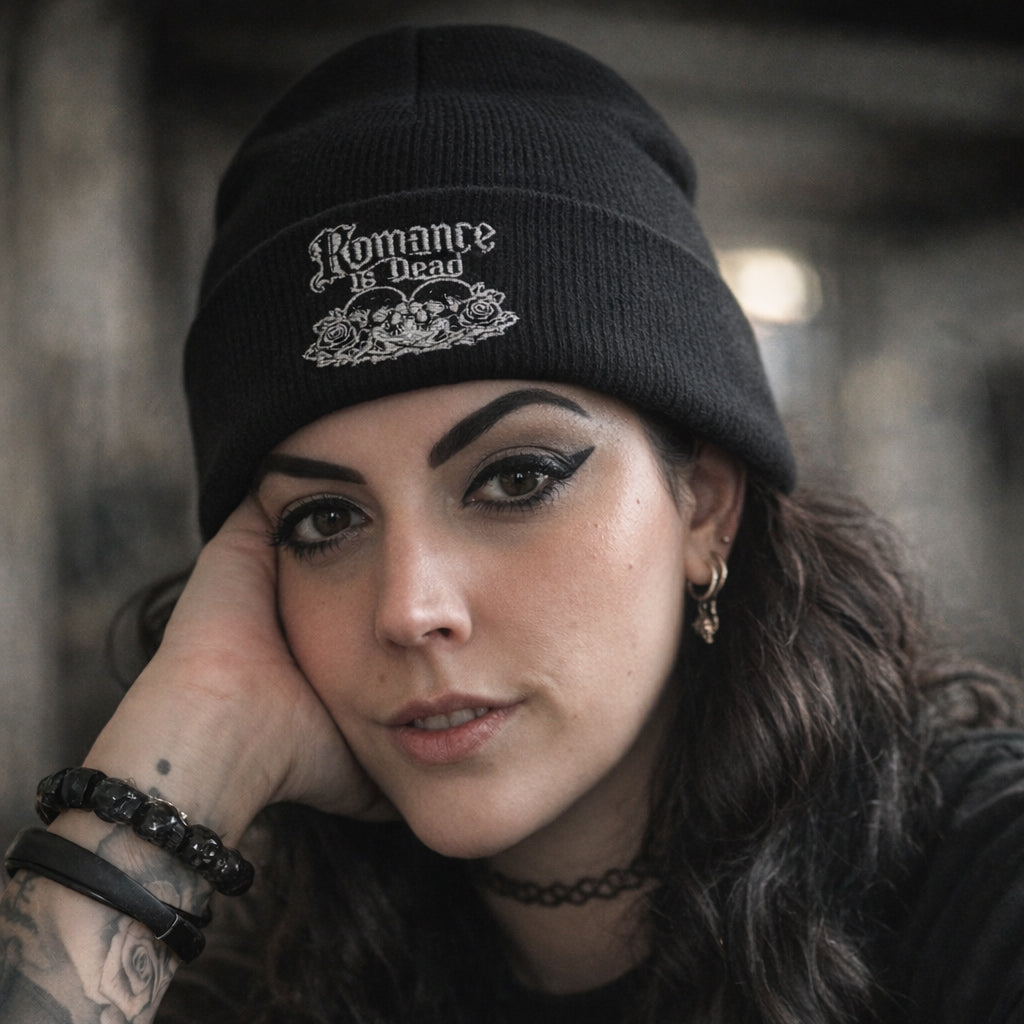 Romance is Dead Cuffed Beanie